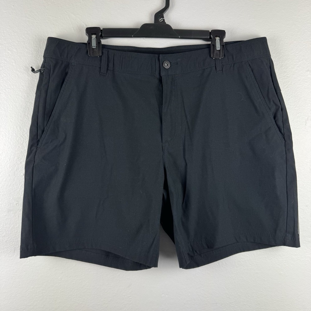 COLUMBIA Mens Hiking Nylon 7" BLACK shorts‎ - 38W